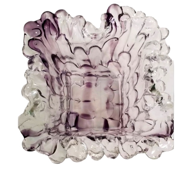 RARE signed Adam Jablonski Orignal. Amethyst colored crystal vase. - Picture 2 of 8